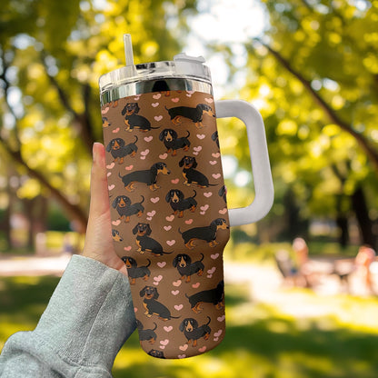 Shineful Tumbler My Heart Dachshunds
