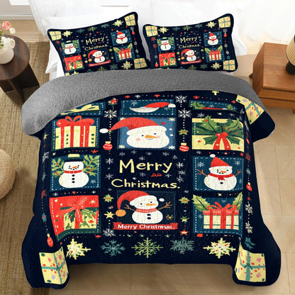 Shineful All Season Quilt 3-Piece Set Jolly Christmas