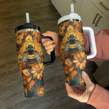 Shineful Tumbler Personlazied Bee Queen