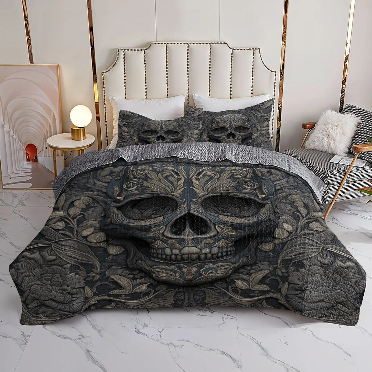 Shineful Quilt 3-Piece Set Stone Crown of Shadows