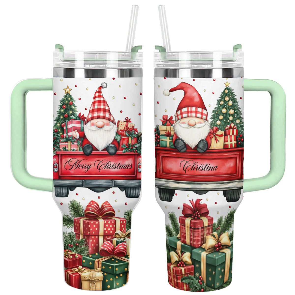 Shineful Tumbler Personalized Christmas Gnome