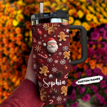 Shineful Glossy Tumbler Personalized Festive Spirit