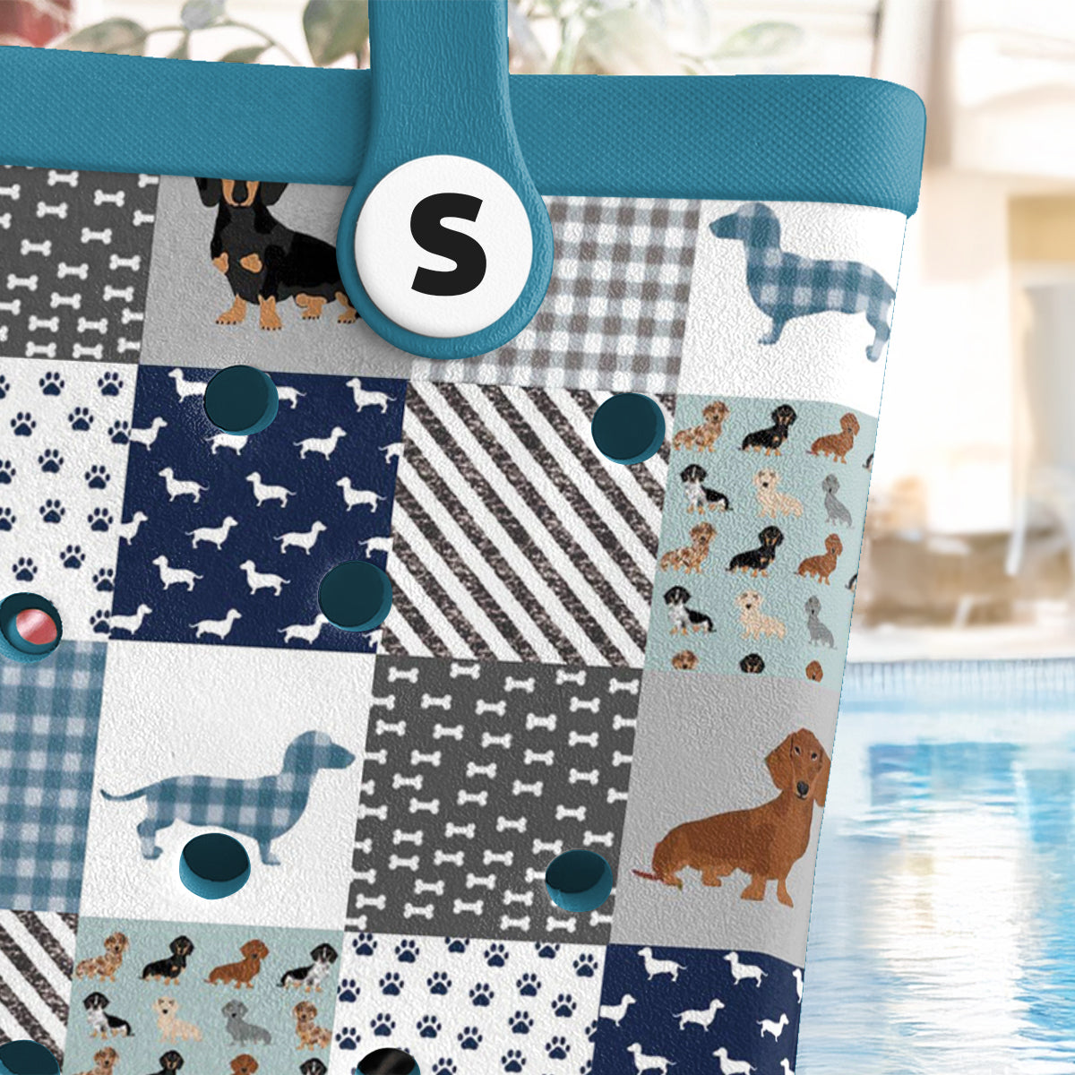 Shineful Beach Bag Dachshund Delight