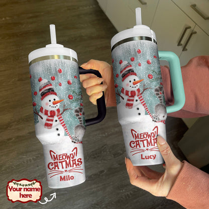 Shineful Personalized Tumbler Snowy Friends