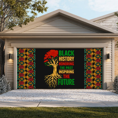 Shineful Garage Door Banner Decoration Legacy Tree