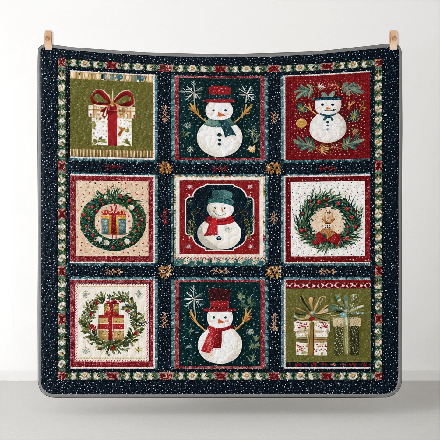Shineful Quilt 3-Piece Set The Snowman’s Gift