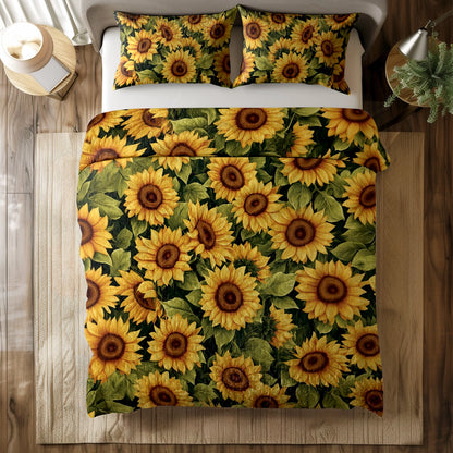 Shineful All Season Quilt 3-Piece Set - Sunflower Slumber