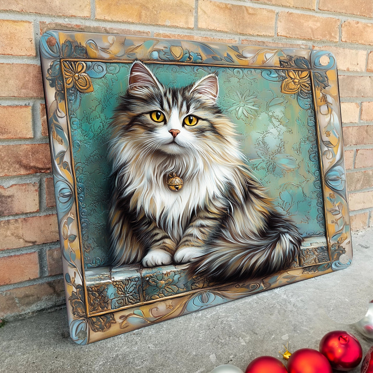 Shineful 2D Metal Sign Majestic Paws Cat