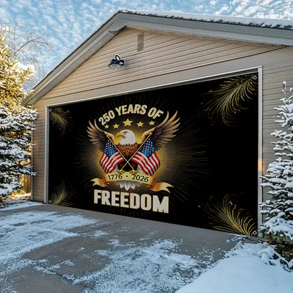 Shineful Garage Door Banner Decoration Liberty Endures