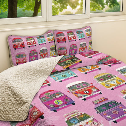 Shineful All Season Quilt 3-Piece Set - Happy Camp Van