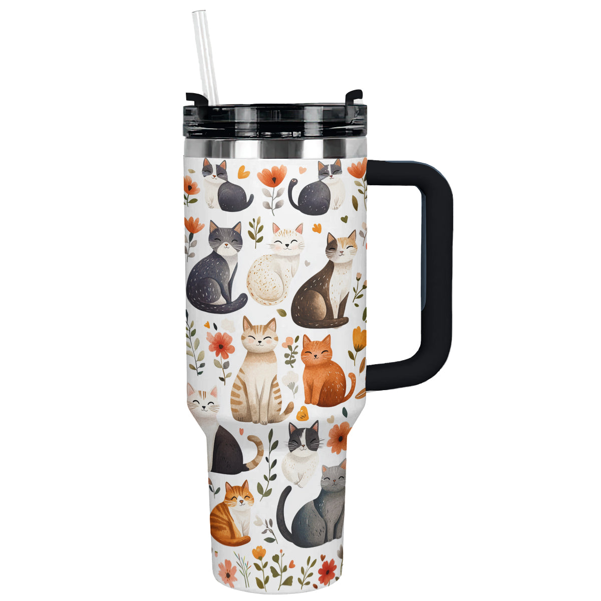 Shineful Tumbler Cute Cat Travel