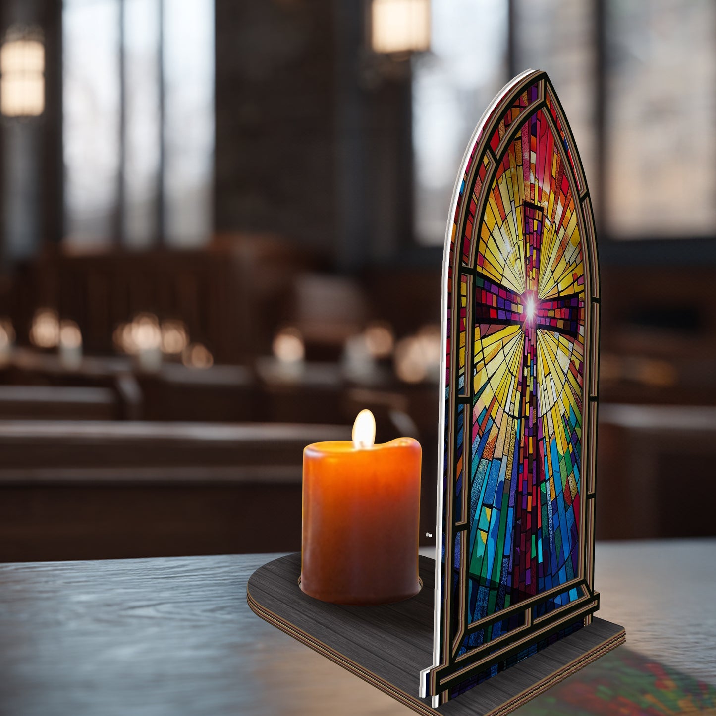 Shineful Suncatcher Candle Holder Cross of Light