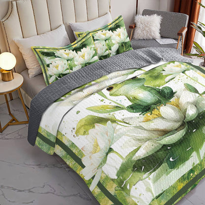 Shineful All Season Quilt 3-Piece Little Frog