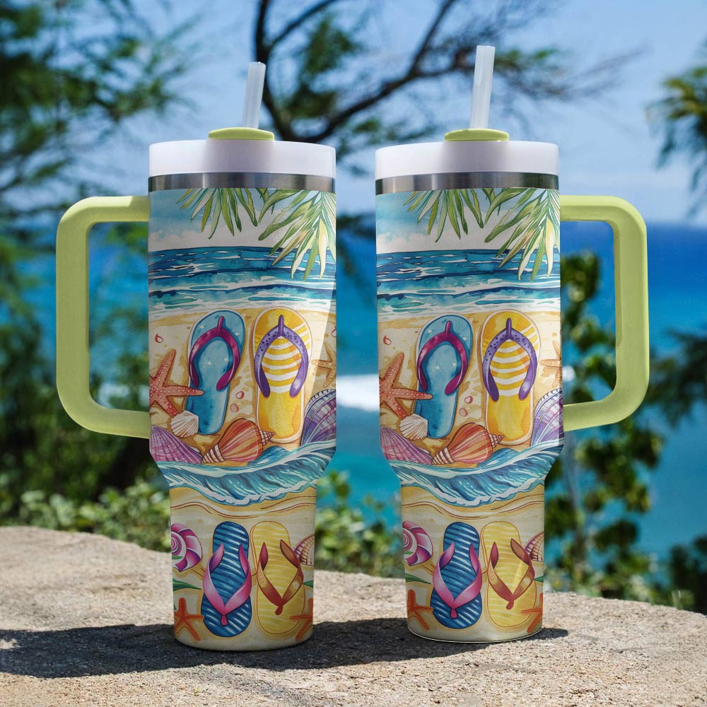 Shineful Tumbler Flip Flop Summer