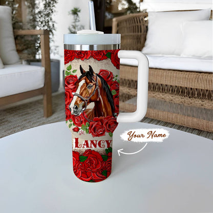 Shineful Tumbler Horse Rose