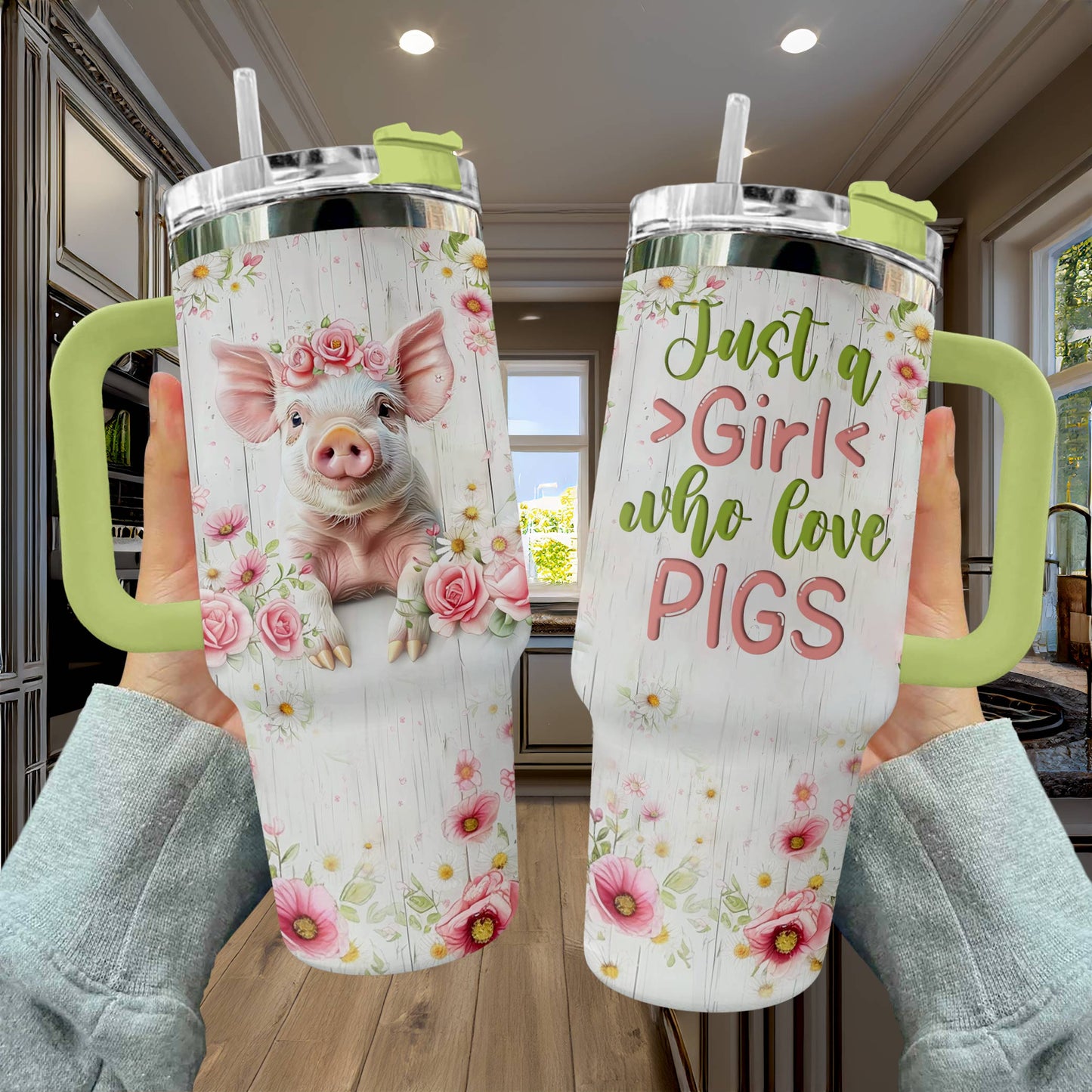 Shineful Tumbler Just A Girl Who Love Pigs