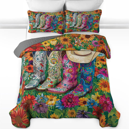 Shineful All Season Quilt 3-Piece Blossom Boots