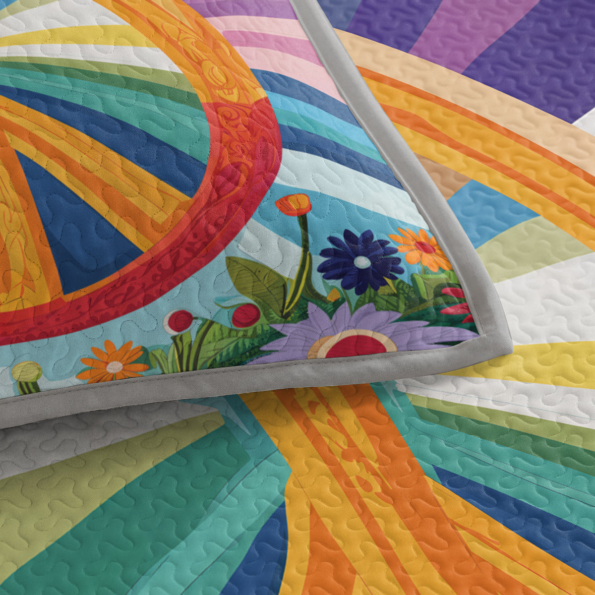 Shineful Quilt 3-Piece Set Peace Bloom