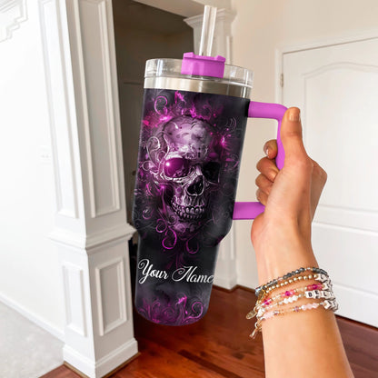 Shineful Tumbler Personalized Skull Vibes