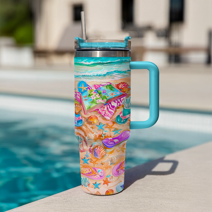 Shineful Tumbler Joyful Beachside Escape
