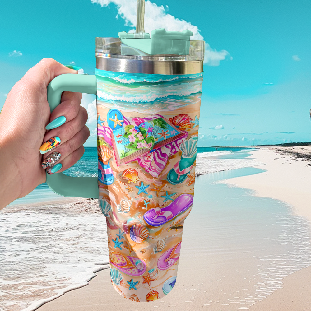 Shineful Tumbler Joyful Beachside Escape