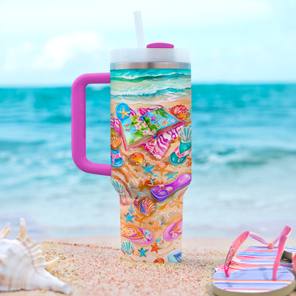 Shineful Tumbler Joyful Beachside Escape