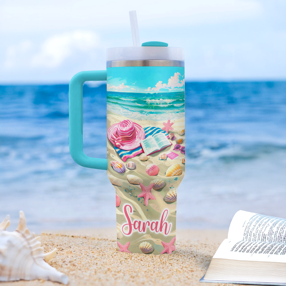 Shineful Personalized Tumbler Beach Reads Day