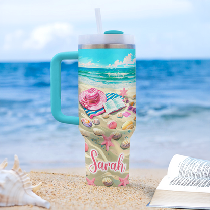 Shineful Personalized Tumbler Beach Reads Day