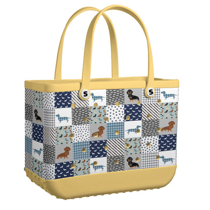 Shineful Beach Bag Dachshund Delight