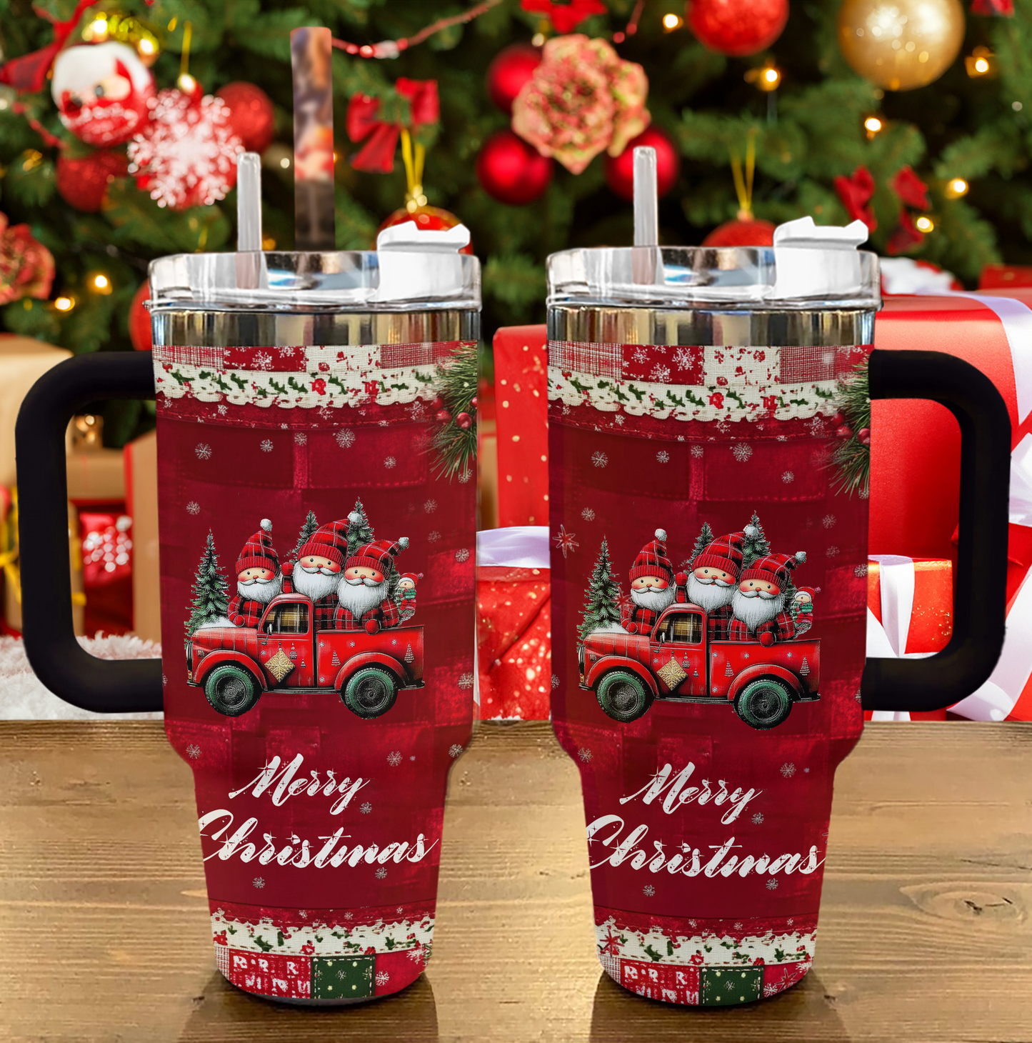 Shineful Tumbler Santa's Joyride