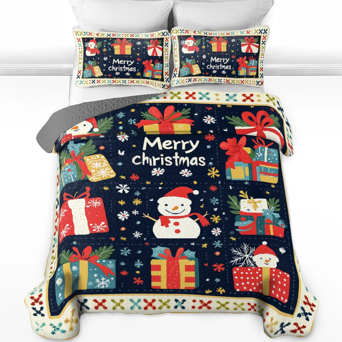 Shineful All Season Quilt 3-Piece Set Christmas Cheer