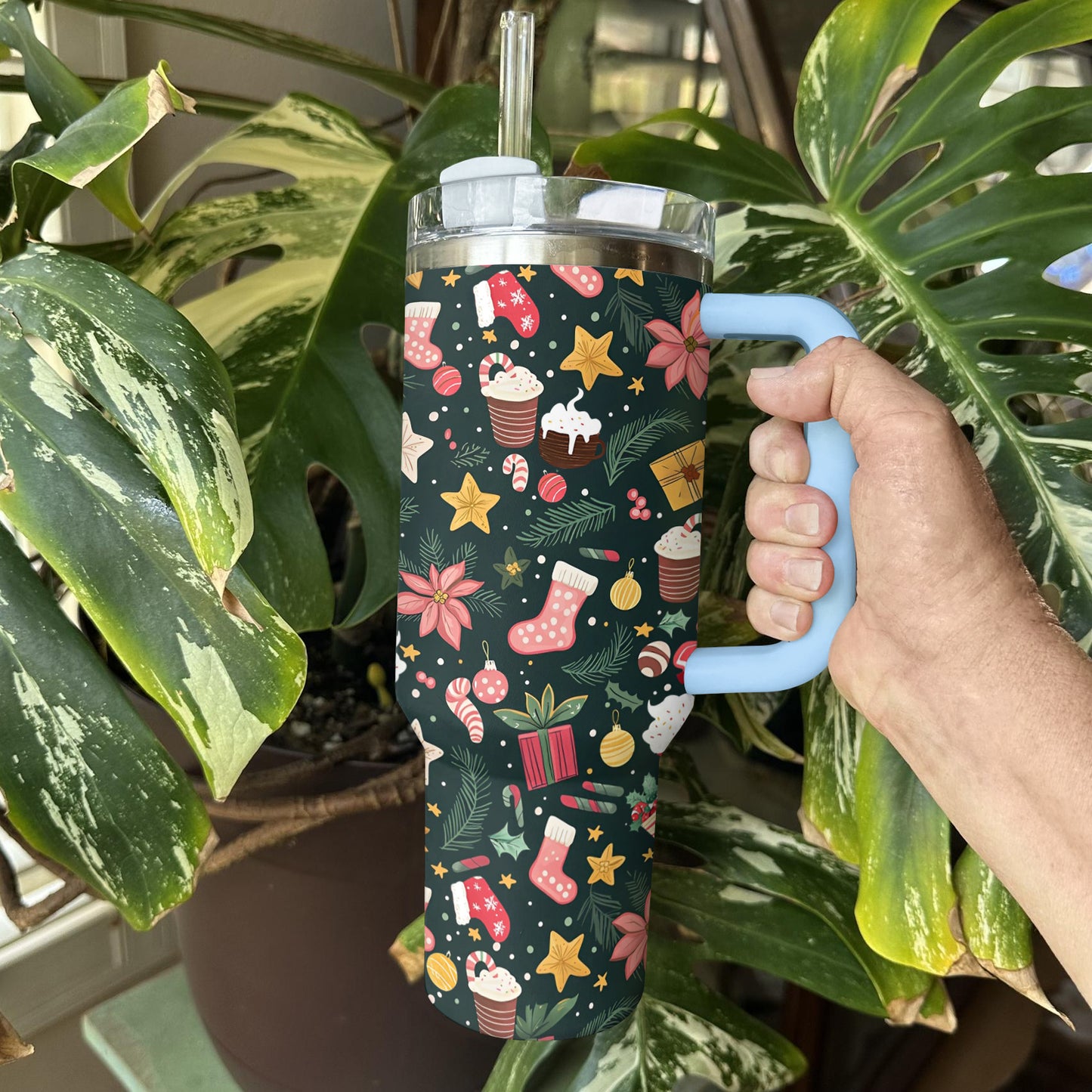 Shineful Tumbler Festive Christmas Pattern