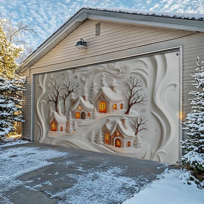 Shineful Garage Door Banner Decoration Holiday Haven
