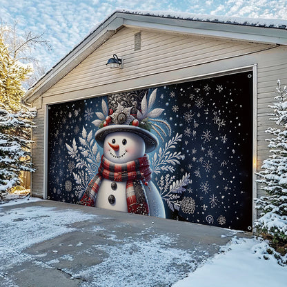 Shineful Garage Door Banner Decoration Winter Smile