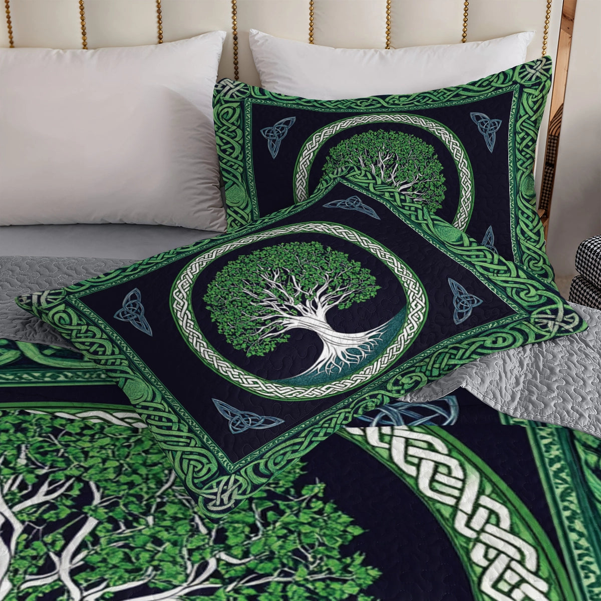 Shineful All Season Quilt 3-Piece Set - Celtic Tree of Life