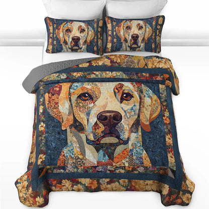 Shineful All Season Quilt 3-Piece Set Loyal Companion Labrador