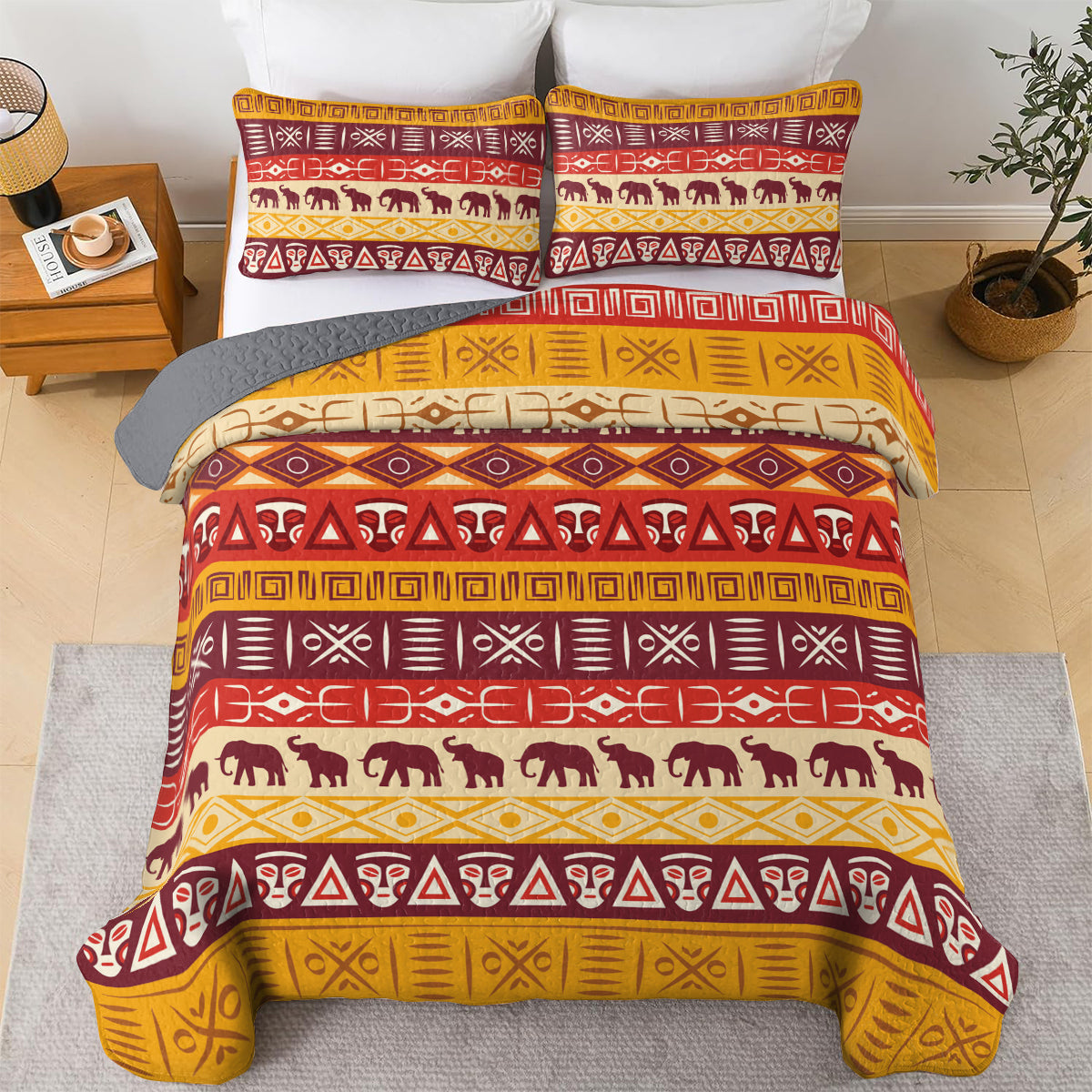 Shineful All Season Quilt 3-Piece Set Sunline Heritage