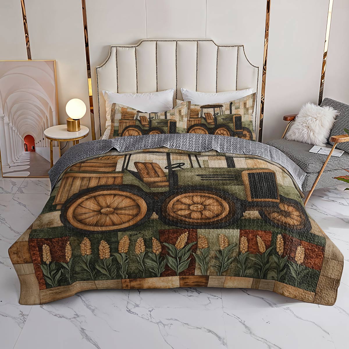 Shineful All Season Quilt 3-Piece Set - Farmer Rustic Charm