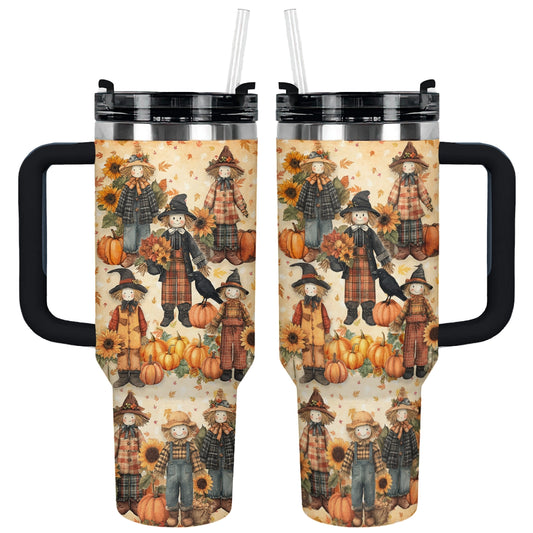 Shineful Tumbler Cozy Scarecrow Days