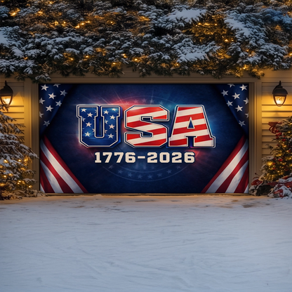 Shineful Garage Door Banner Decoration 250th Anniversary Legacy