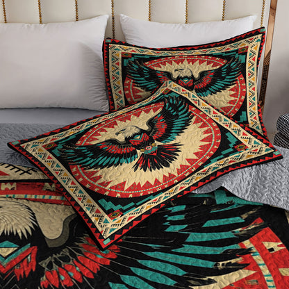 Shineful All Season Quilt 3-Piece Set Eagle Spirit
