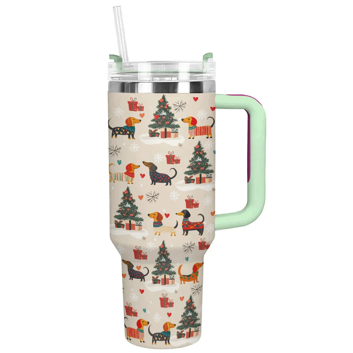 Shineful Tumbler Sample Merry Dachshund Joy