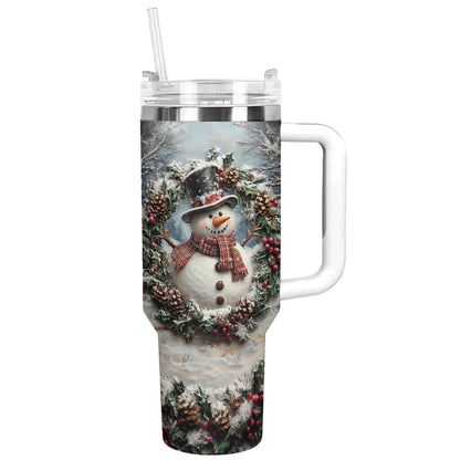 Shineful Tumbler Frosty Snowman Delight