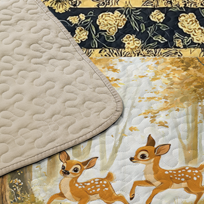 Shineful All Season Quilt 3-Piece Set Woodland Deer Dreams