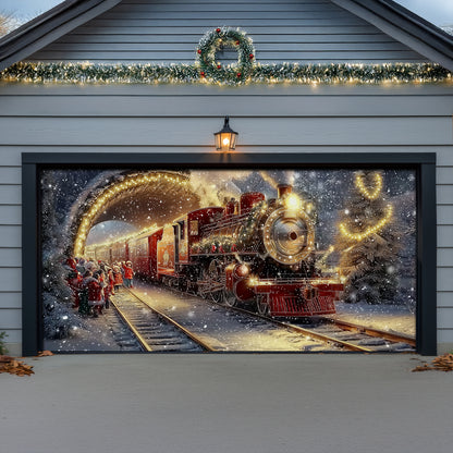 Shineful Garage Door Banner Decoration - Holiday Express