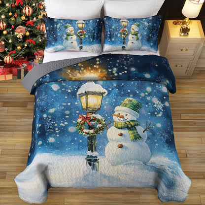 Shineful All Season Quilt 3-Piece Set Snowy Charm