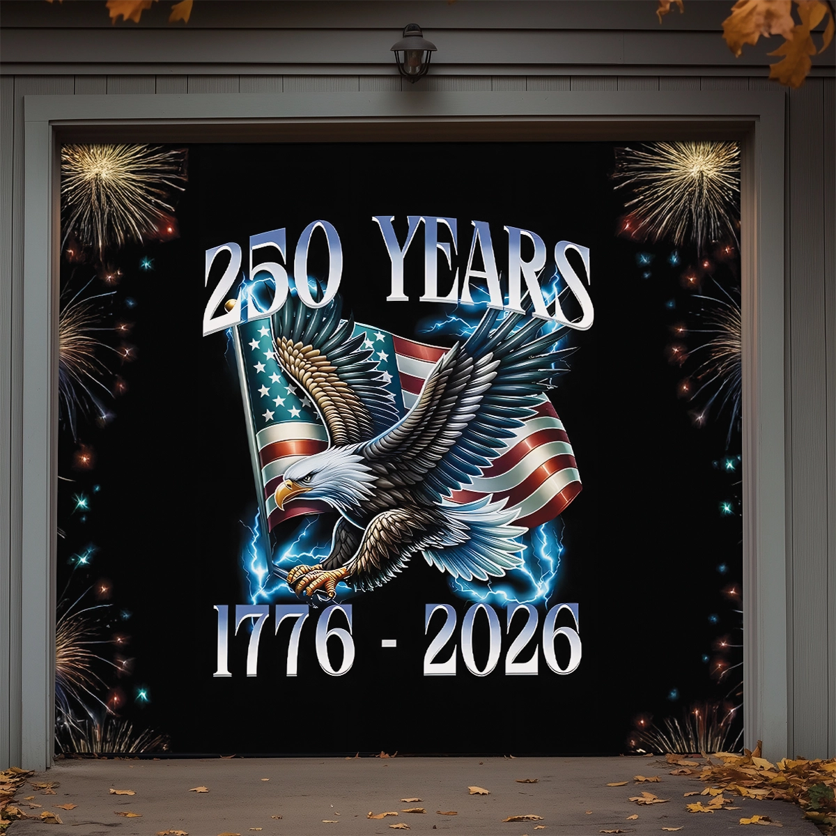 Shineful Garage Door Banner Decoration America Unleashed