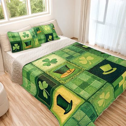 Shineful All Season Quilt 3-Piece Set - St. Paddy's Patchwork