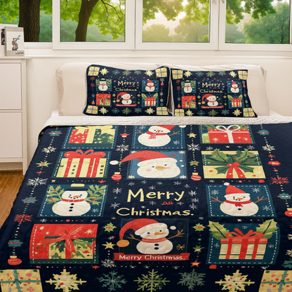 Shineful All Season Quilt 3-Piece Set Jolly Christmas