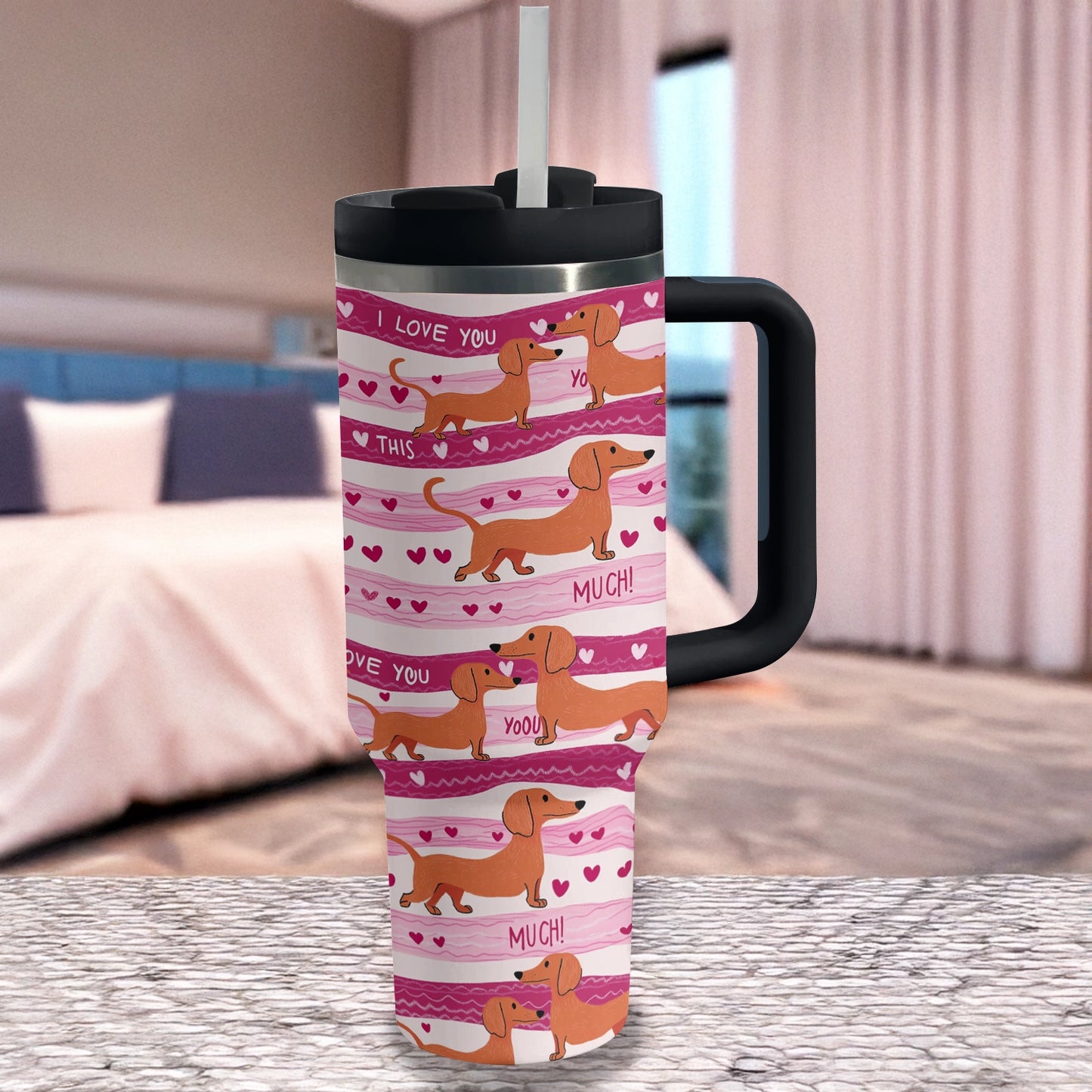 Shineful Tumbler Dachshund Puppy Love Forever
